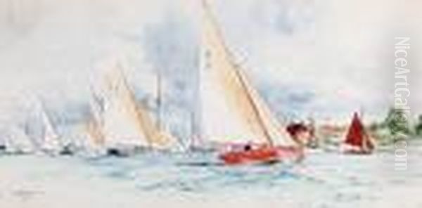 Yachts On A Breezy Day - view 1