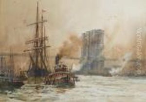 Brooklyn Bridge by Charles Edward Dixon