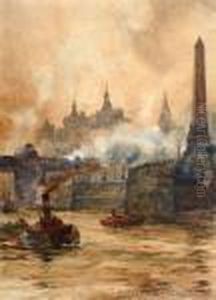 Shipping On The Thames, Beside Cleopatra's Needle
