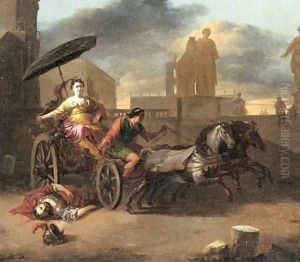 The Death of Servius Tullius with Tullia in her Chariot