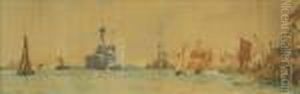 Portsmouthharbour by Charles Edward Dixon