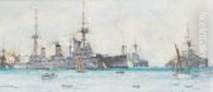 'indefatigable', 'neptune' And 'thunderer' Atspithead, July 8