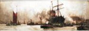Off Wapping by Charles Edward Dixon