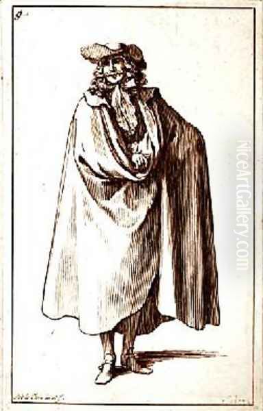 Male costume illustration - view 1