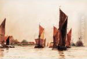Off Tilbury by Charles Edward Dixon