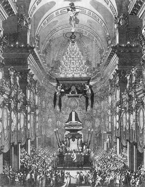Funeral Service for Chancellor Seguier 1672 - view 1