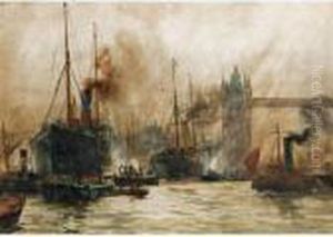 The Pool Of London by Charles Edward Dixon