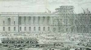 Building of the Main Entrance of the Louvre Paris by Sebastien I Le Clerc