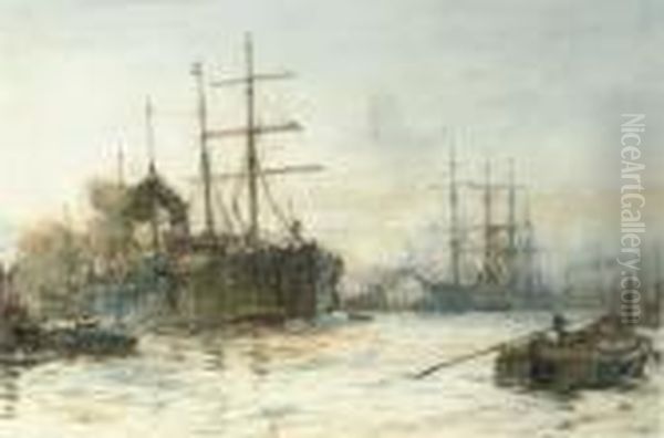 A Busy Day In The Pool Of London - view 1