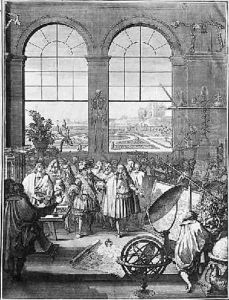 Louis XIV 1638-1715 and his Entourage Visiting the Garden of the King by Sebastien I Le Clerc