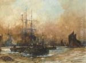 The Pool Of London by Charles Edward Dixon