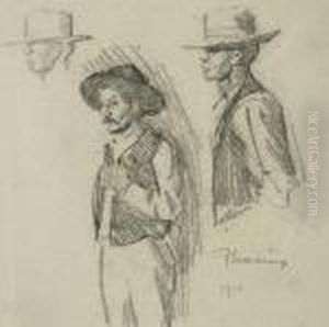 Phoenix (cowboy In Vest) by Maynard Dixon