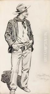 Standing Gentleman by Maynard Dixon