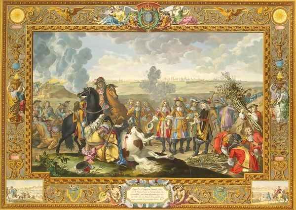 Siege of the Fortress of Douai, Flanders, by the French Army in 1667 - view 1