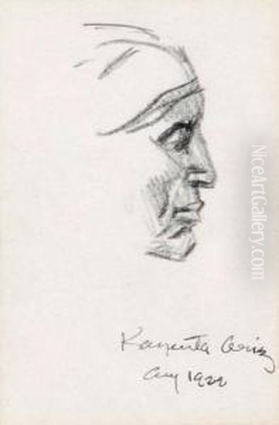 Profile Of A Navajo Woman - view 1