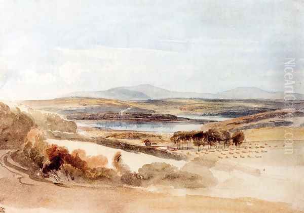 View Of A Loch And Mountains, Kirkcudbrightshire - view 1