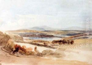 View Of A Loch And Mountains, Kirkcudbrightshire by William Leighton Leitch
