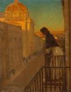 From A Balcony In Guadalajara by Maynard Dixon