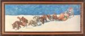 Inuit With A Dogsled