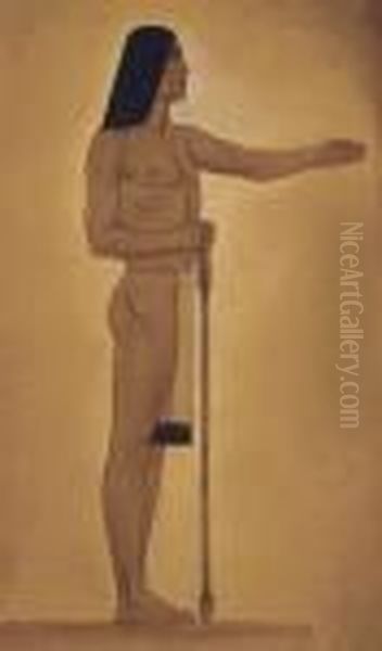 Figure For Sun: Study For The Legend Of Earth And Sun Mural - view 1