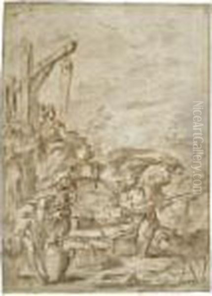 Moses And The Daughters Of Jethro - view 1