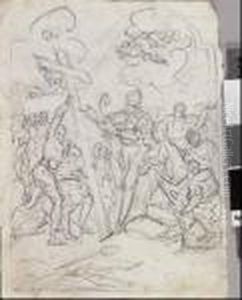 Santo Eremita In Preghiera by Gaspare Diziani