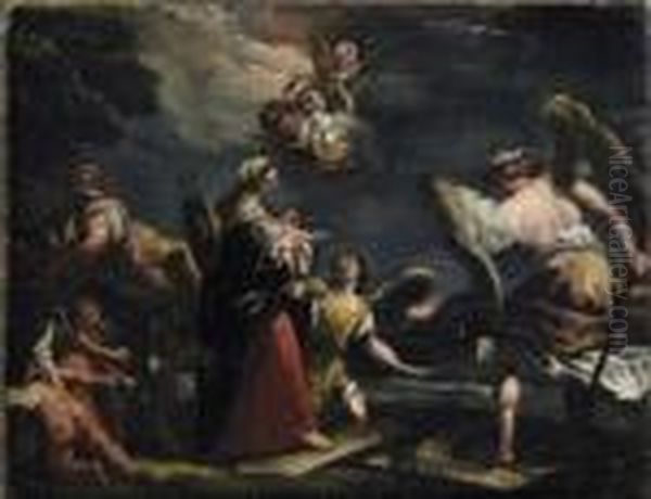 The Holy Family Fleeing To Egipt - view 1