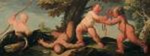 Gioco Di Putti by Gaspare Diziani
