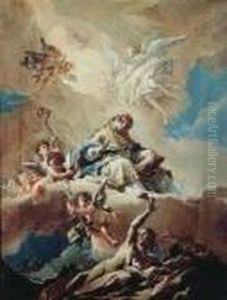 Sant"ambrogio In Gloria by Gaspare Diziani