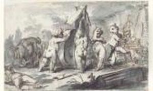 Bacchanale De Putti by Gaspare Diziani