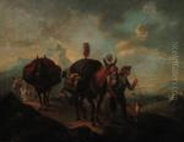 Muleteers On A Mountain Path - view 1
