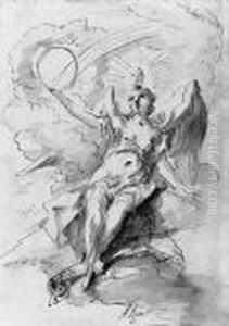Two Allegories Of Air: Juno With
 A Peacock And A Chameleon; And Afigure Surmounted By A Sun And A 
Rainbow, Holding A Globe
