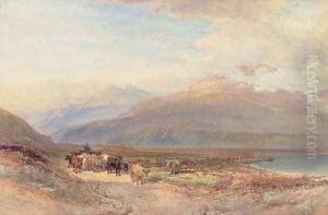 Droving cattle in the Scottish highlands by William Leighton Leitch
