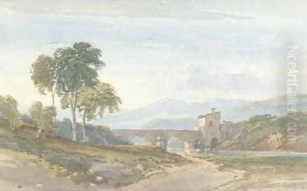 Evening light, the Italian campagna - view 1