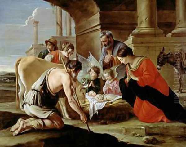 The Adoration of the Shepherds by Mathieu Le Nain