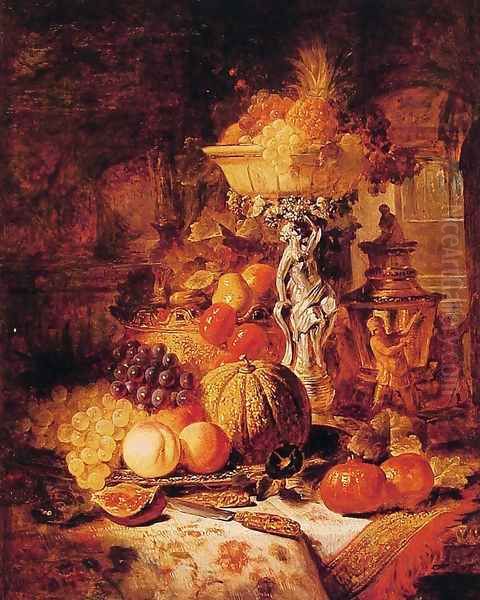Still life with fruit by George Lance