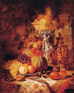 Still life with fruit by George Lance
