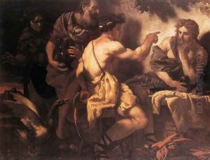 Jupiter and Mercury at Philemon and Baucis 1659 by Johann Karl Loth