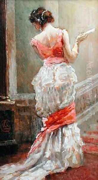 Lady with a Fan by Albert Jnr. Ludovici