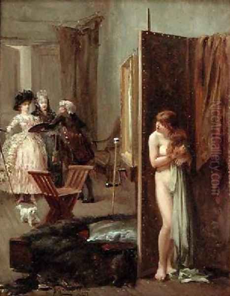 The Artists Studio or Unexpected Visitors 1882 - view 1