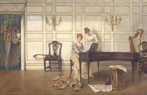 The music lesson by Albert Jnr. Ludovici