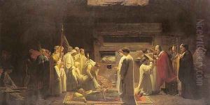 The Martyrs in the Catacombs 1855 by Jules-Eugene Lenepveu