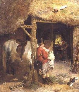 The Postman 1860 by Charles James Lewis