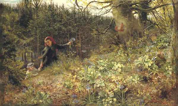 A Woodland Ramble 'When daisies pied and violets blue And Lady-smocks all silver white, and cuckoo buds of yellow hue' - William Shakespeare - view 1