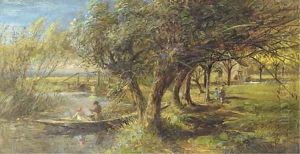 Fishing in a punt