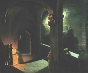 Scene in the Carthusian Convent by Franciszek Ksawery Lampi