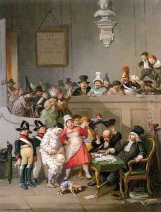The Courtroom by Francois Louis Lanfant de Metz