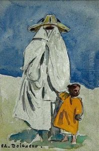 Femme Et Enfant by Edouard Doigneau