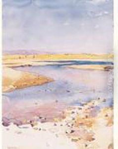 " L'oued A Biskra ". by Edouard Doigneau
