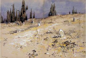 " Cimetiere De Scutari ". by Edouard Doigneau